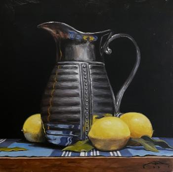 Jug and lemons. Akimova Margarita