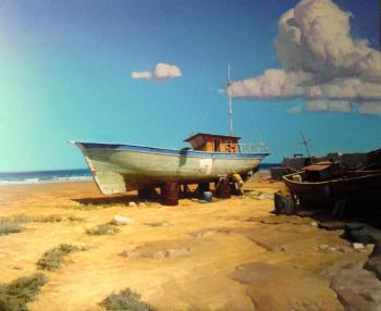 Repair of the longboat (The Ebb Of Summer Space). Fedorov Mihail