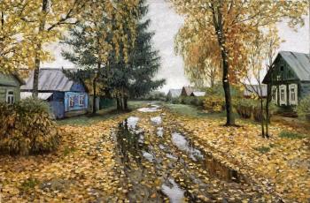 Autumn in the village. Akimova Margarita
