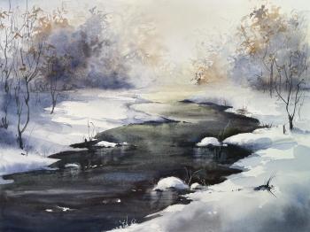 Winter river. Akimova Margarita