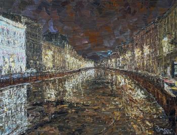 Lights of night Petersburg (Van Gogh Style). Smirnov Sergey