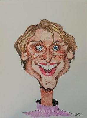 Ritchie Neville, friendly cartoon, by photo (Pop Group 5Ive). Dobrovolskaya Gayane