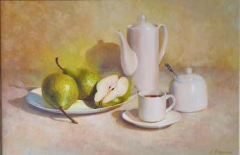 Evening tea with pears. Bessonova Anna