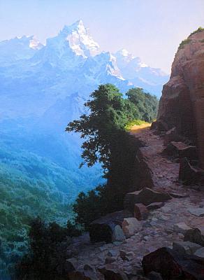 In the mountains (Sun Setting). Fedorov Mihail