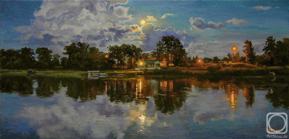 Samokhvalov Alexander. Evening on the river