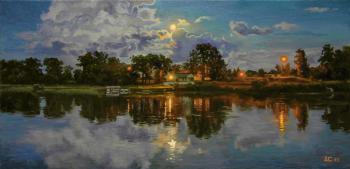 Evening on the river. Samokhvalov Alexander