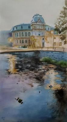 Evening in Karlovy Vary (Water On A Paper). Zozoulia Maria