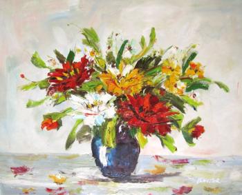 Multi-colored bouquet. Burov Anton