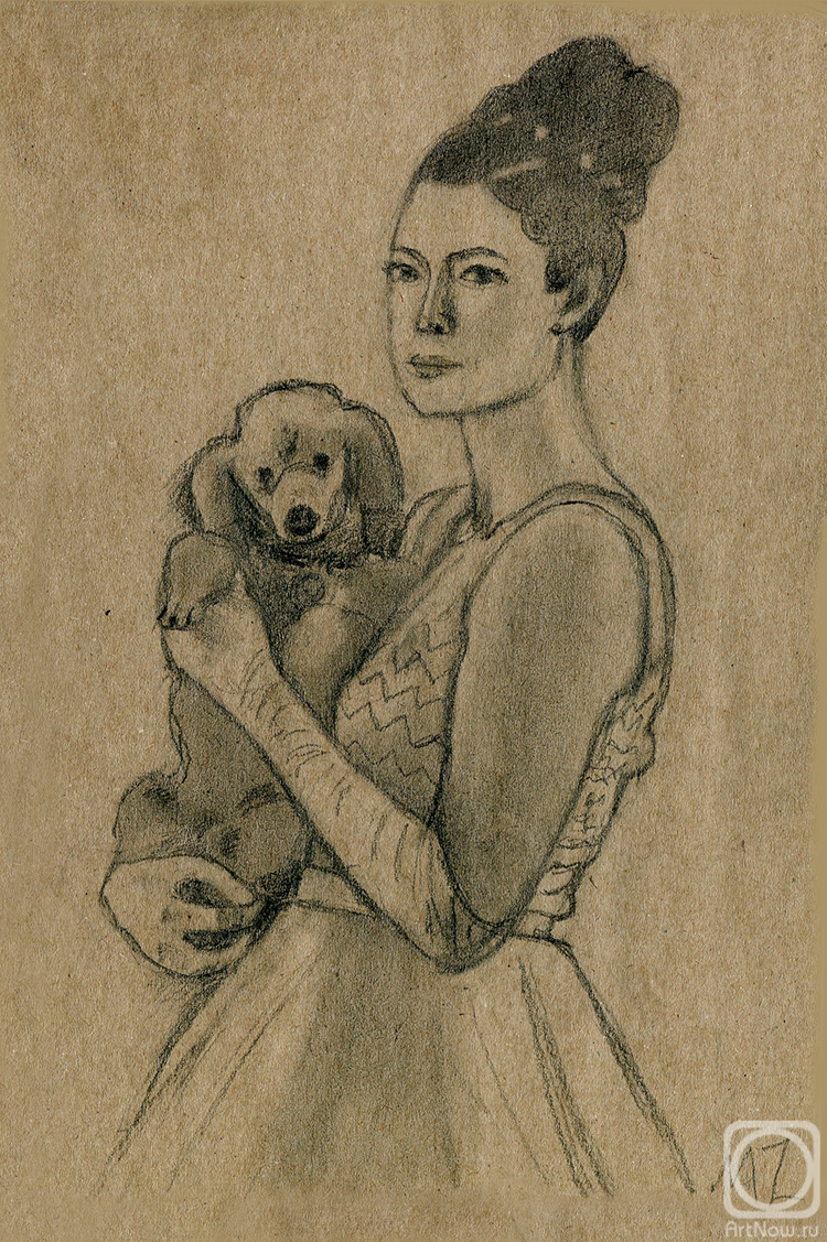 Zozoulia Maria. Lady with a dog