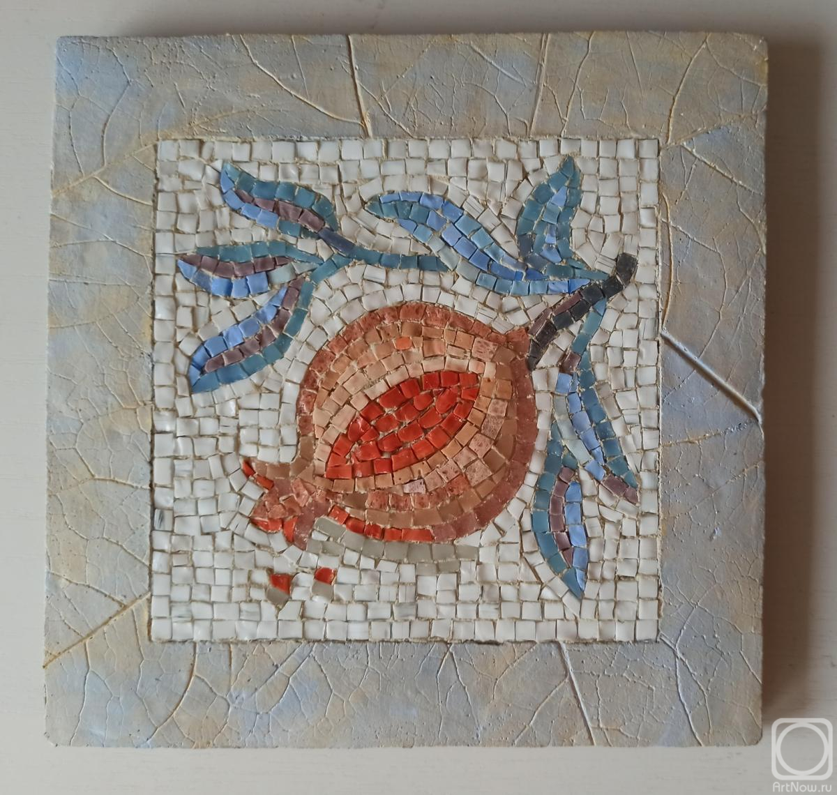 Masterkova Alyona. Decorative panel with mosaic Pomegranate