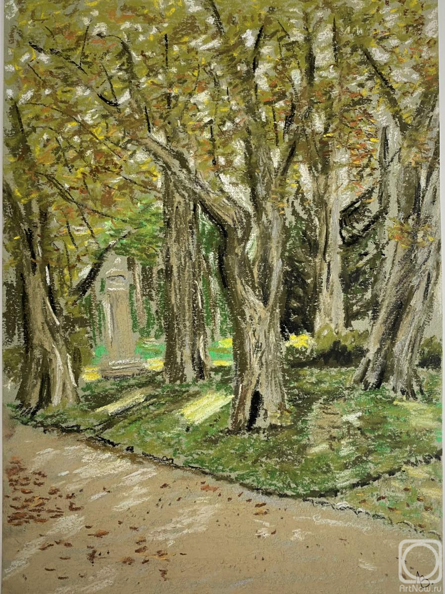 Lebedev Vladimir. Luxembourg garden, Paris, summer day