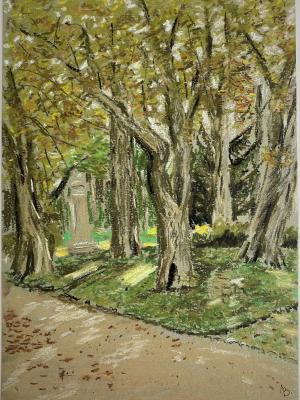 Luxembourg garden, Paris, summer day