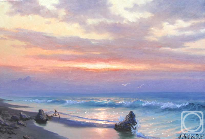 Luzgin Andrey. Silent sunset at the sea