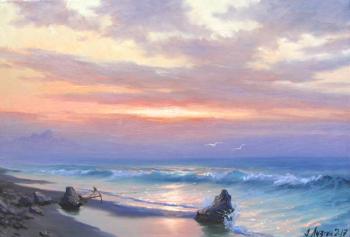 Silent sunset at the sea. Luzgin Andrey