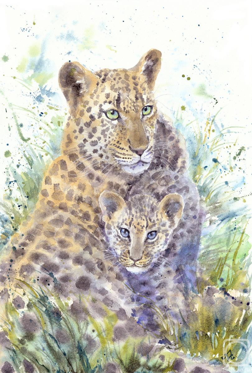 Masterkova Alyona. Leopard family
