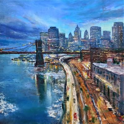 Brooklyn in winter (Sell The Painting). Murtazin Ilgiz