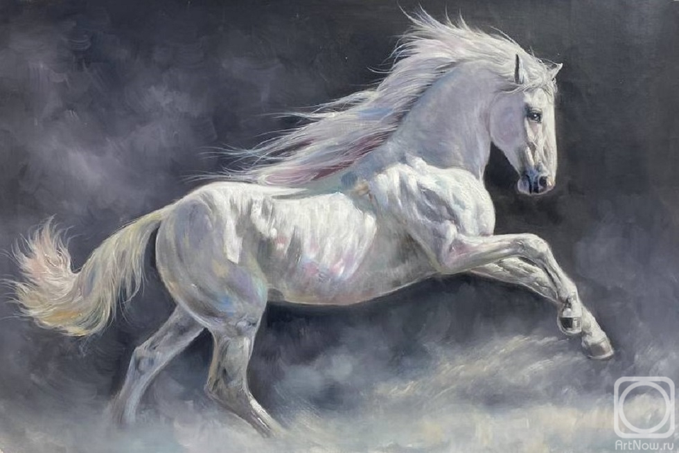 Kamskij Savelij. White horse
