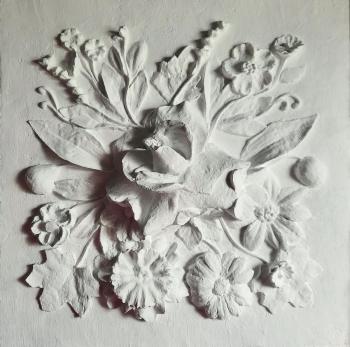 Bas-relief "Royal flower". Mironova Tatiana