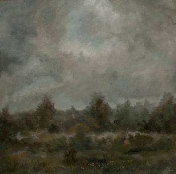 The dim and misty landscape (Muted Tones). Dobrotvorskiy Aleksey