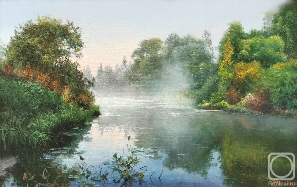 Burmakin Evgeniy. Fog on the river