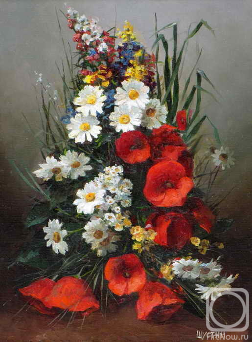 Shustin Vladimir. Bouquet of wild flowers