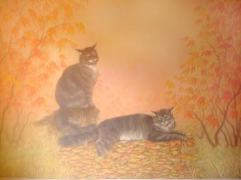 Autumn Mood (Mural Painting). Horoshih Yuliya