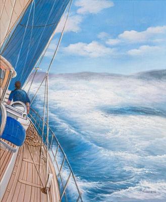 Yachting. Towards the sea. Lagno Daria