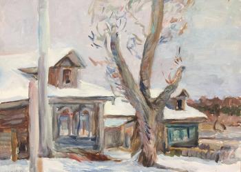 A Village House In January. Tsup Dmitriy