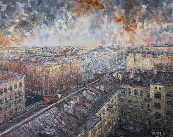 Dawn outlines (Petersburg Roofs). Smirnov Sergey