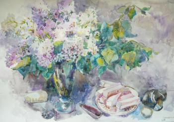 Lilac and marshmallows. Samoshchenkova Galina