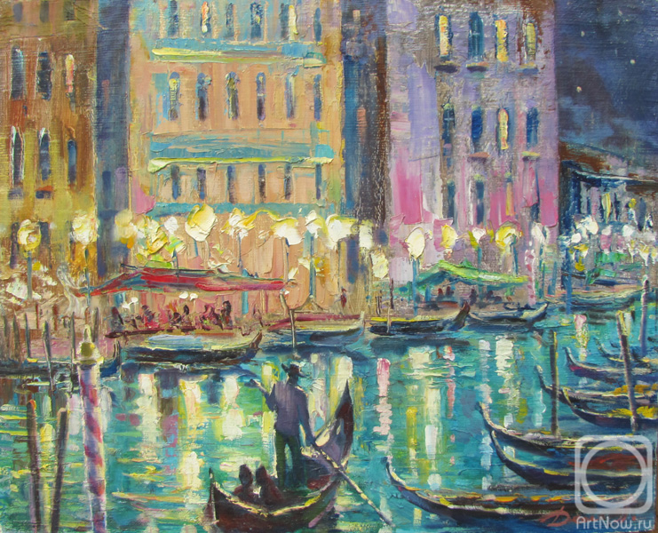 Dyomin Pavel. Lights of Venice at Night