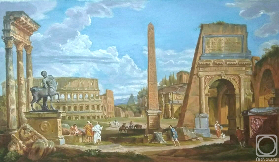 Dyomin Pavel. Rome. Copy of the painting by J. Panini