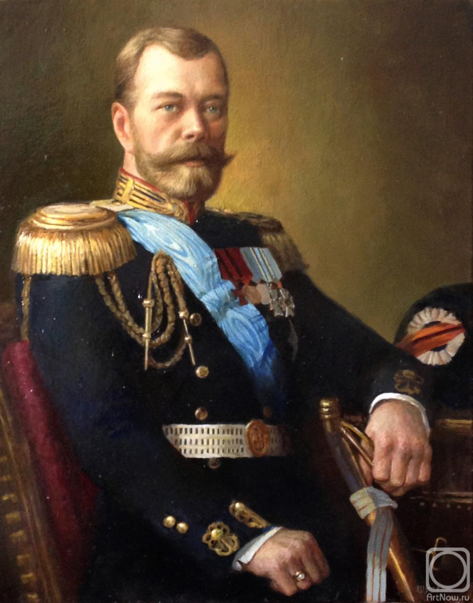 Shustin Vladimir. Portrait of Nicholas II