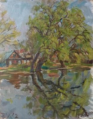 Pereslavl-Zalessky, Trubezh river, spring (Willows Painting). Dobrovolskaya Gayane
