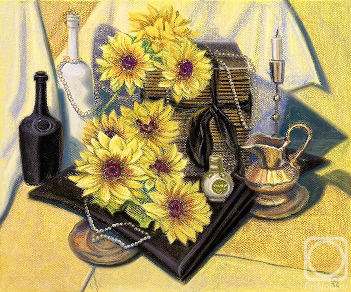 Lukaneva Larissa. Still Life with Sunflower