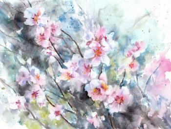 Blossoming almond. Masterkova Alyona