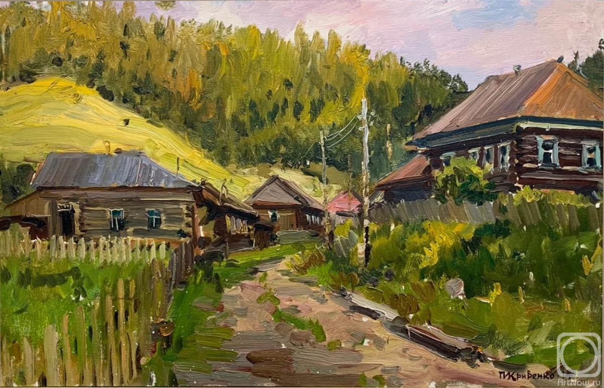 Krivenko Peter. Houses in the village of Kyn