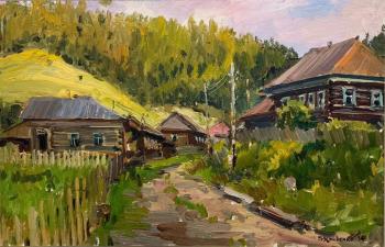 Houses in the village of Kyn. Krivenko Peter