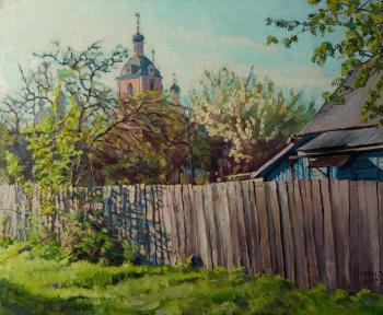 May in Pereslavl-Zalessky, Goritsky Monastery from Museum Lane