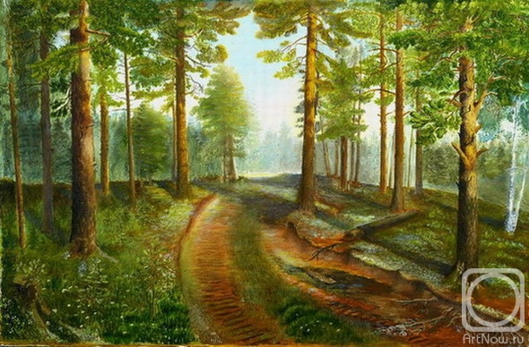 Zolottsev Vasily. The wood road in the vicinities of Kogalym of Tyumen 