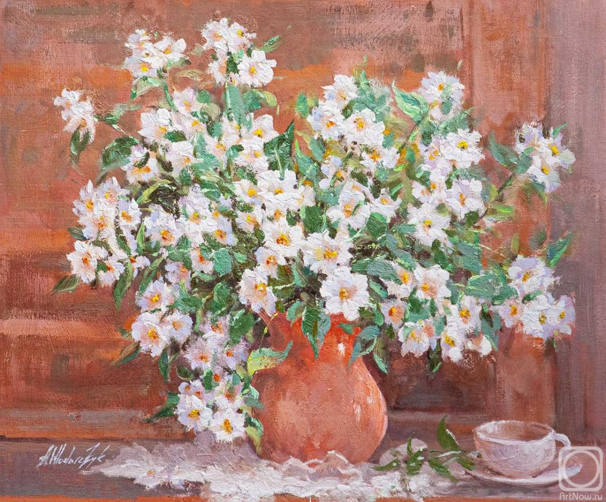 Vlodarchik Andjei. Blossoming jasmine in a jug
