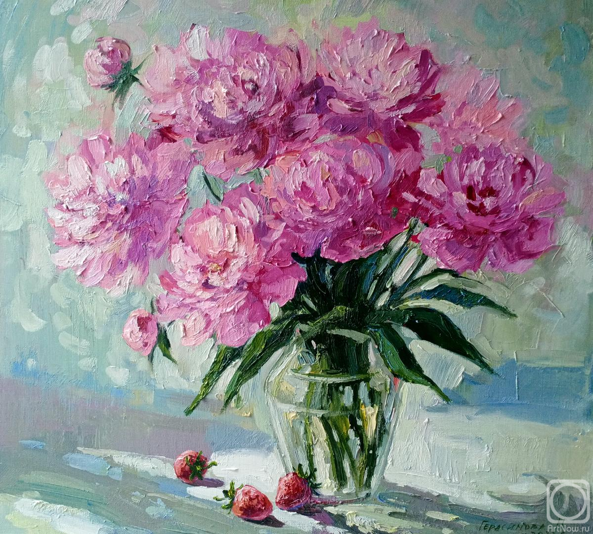 Gerasimova Natalia. Bouquet of peonies
