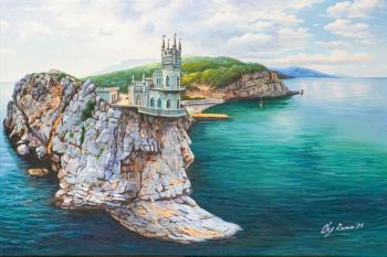 View of the Swallow's Nest. Between the sky and the sea