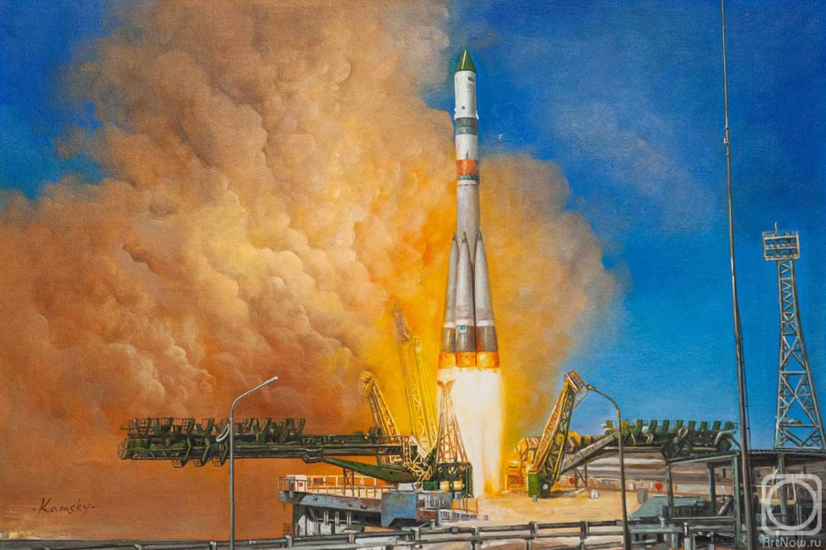 Kamskij Savelij. Launch of the Soyuz-2 rocket