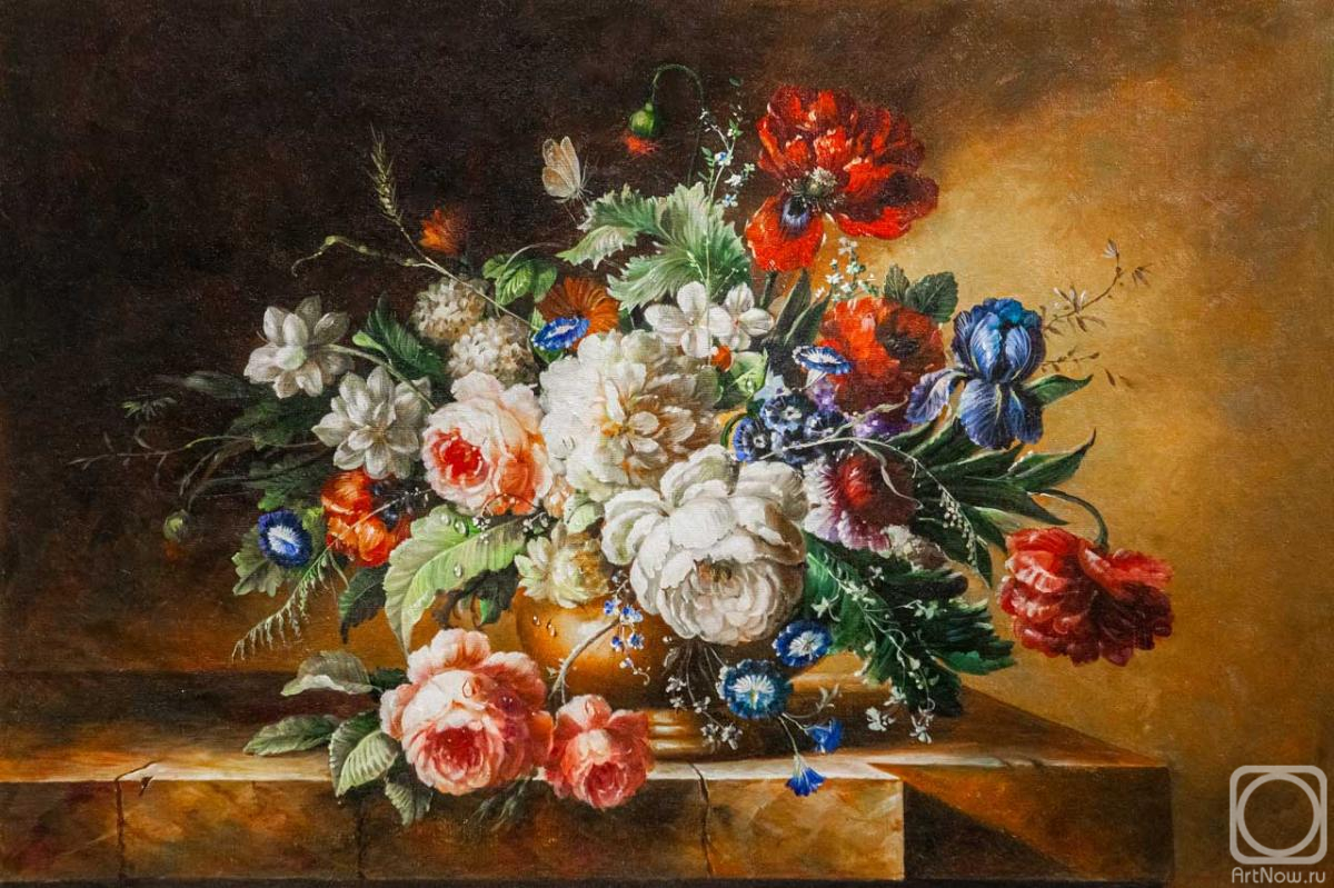Kamskij Savelij. Copy of the painting by H. Schwumberger. Luxurious Still Life