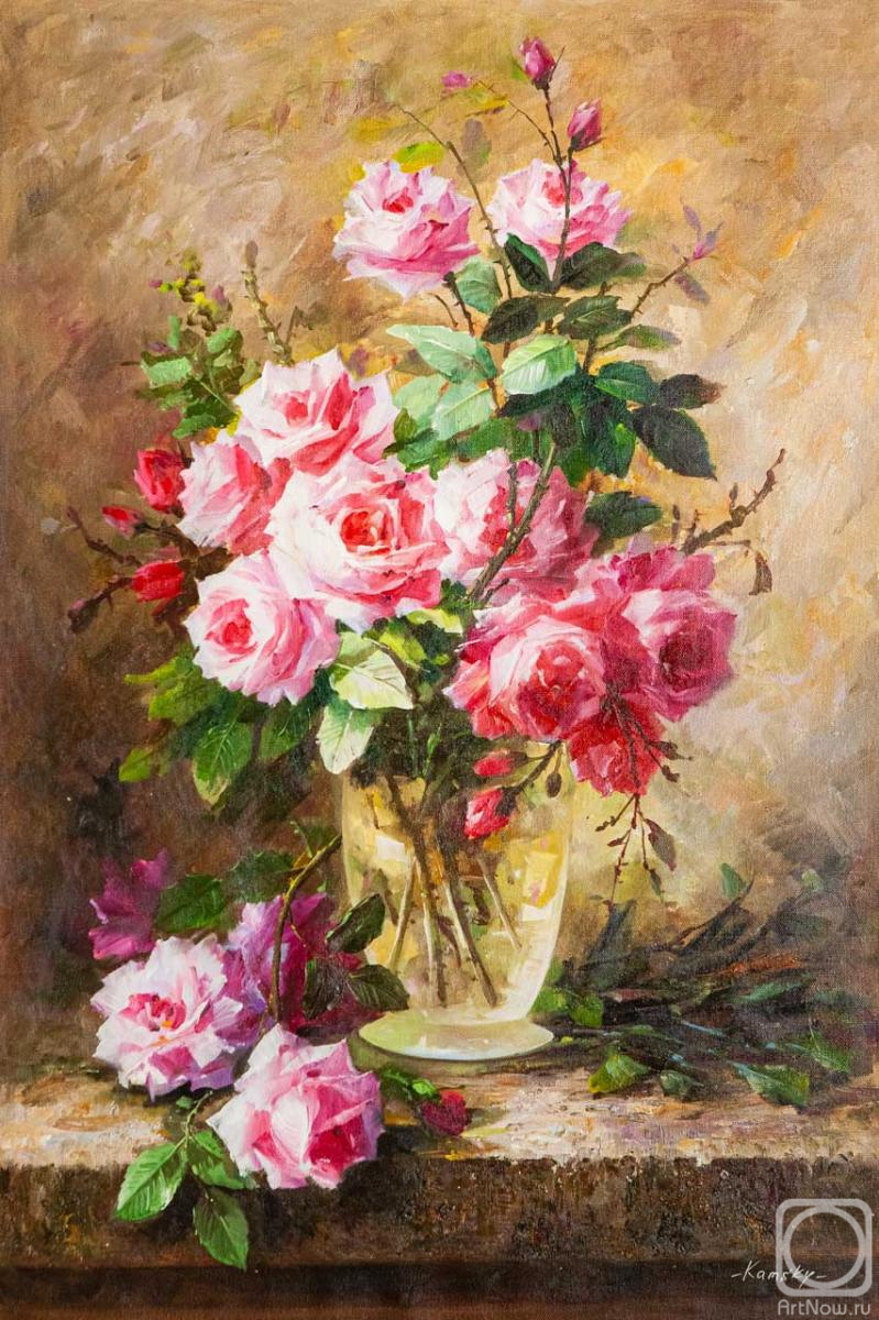 Kamskij Savelij. Roses. Morning bouquet N2