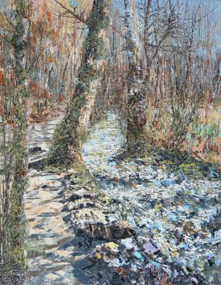 The murmur of the April stream (The Mountain Scenery). Smirnov Sergey