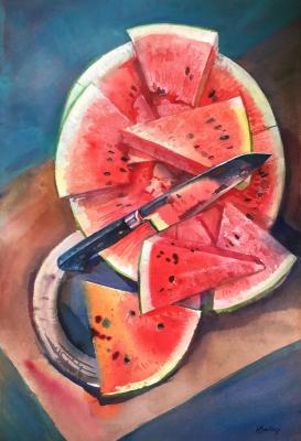 Still life with watermelon. Veyner Nataliya