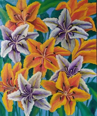 Lilies (Decorativism). Shmidthen Anzhella