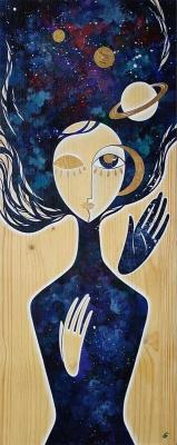 Touch of Eternity (Wooden Panel). Belasla Yuliya